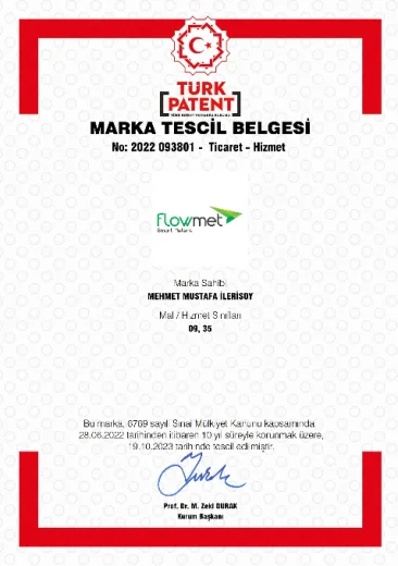 Marka Tescil Belgesi — flowmet