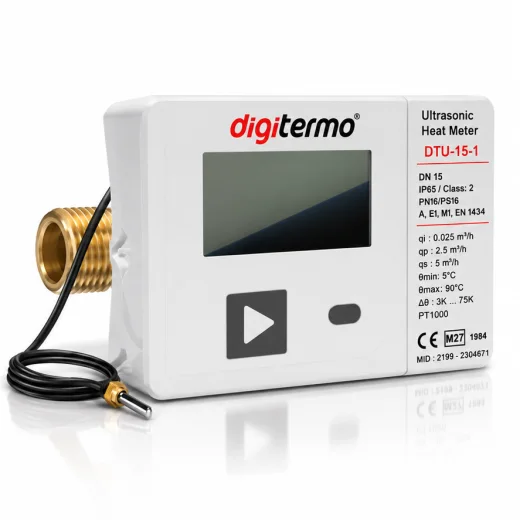 DTU-15 Radyo Sinyal Digitermo Ultrasonik Kalorimetre